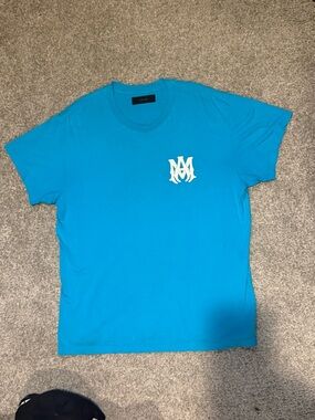 Blue Logo Crewneck T-Shirt